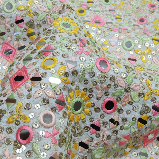 Embroidery detail at GANVESH bespoke studio Bangalore